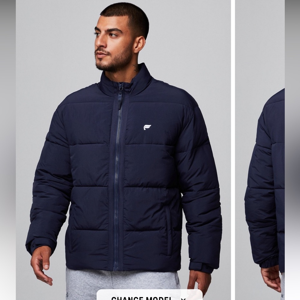 Fabletics Mens The Essential Puffer in Deep Navy (XL)